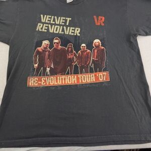 Velvet Revolver Vintage Re-Volution Tour '07 Tee Concert Locs On Back XL 0225002